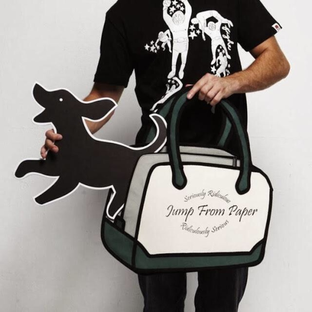 {JumpFromPaper} 2D Messenger Bag